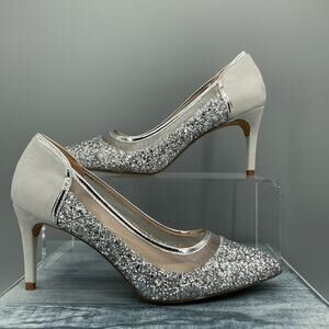 NEW Journee Collection Kalani Women’s High Heels Silver Size 7